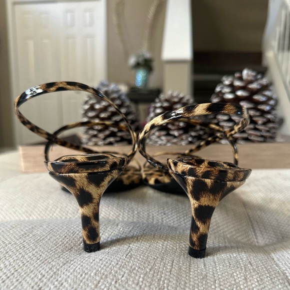 Abound- Leopard Print Kitten Heels- Size 7M - Picture 7 of 11